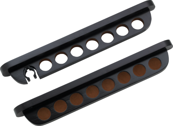 7 Cue Wall Rack w/ Bridge Clip - Midnight